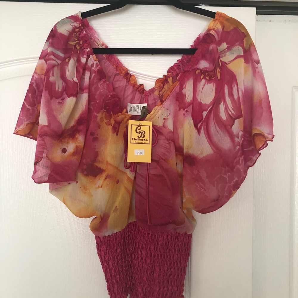 Pink feminine Light weight summer blouse